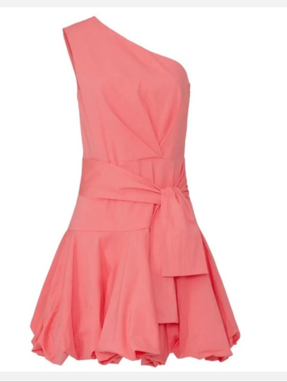 Derek Lam Pink One Shoulder Mini Bubble Dress Size 40